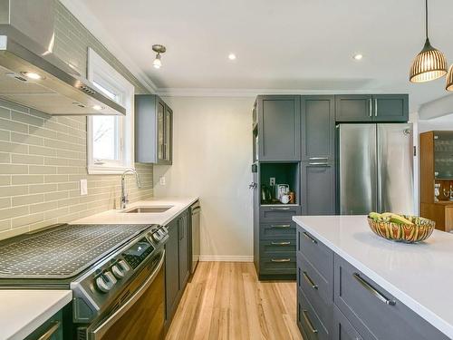 Kitchen - 821  - 821A Rue Dubé, Sainte-Adèle, QC - Indoor Photo Showing Kitchen With Double Sink