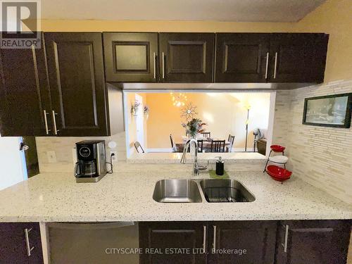 1108 - 25 Trailwood Drive, Mississauga, ON - Indoor Photo Showing Kitchen With Double Sink