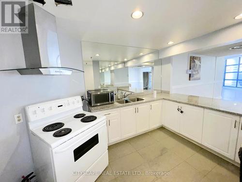 1108 - 25 Trailwood Drive, Mississauga, ON - Indoor Photo Showing Kitchen With Double Sink