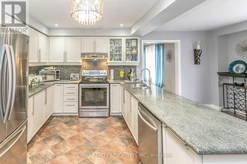 49 Simms Drive, Ajax, ON - Indoor Photo Showing Kitchen With Upgraded Kitchen