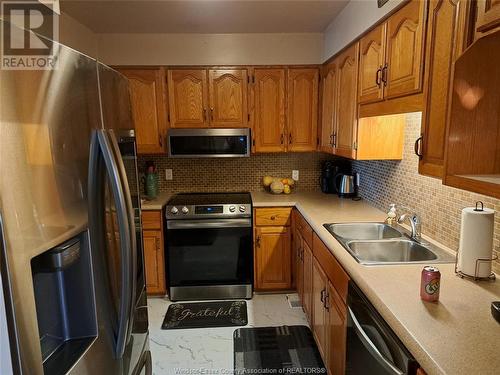 54 Sutton Drive, Leamington, ON - Indoor Photo Showing Kitchen With Double Sink