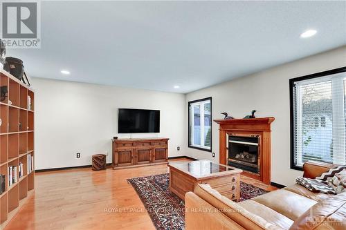 2103 Esprit Drive, Ottawa, ON - Indoor Photo Showing Living Room With Fireplace