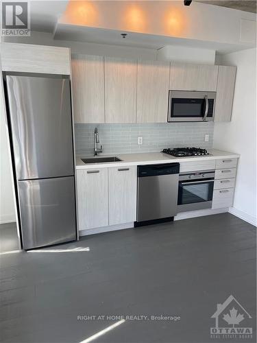 608 - 203 Catherine Street, Ottawa, ON - Indoor Photo Showing Kitchen With Stainless Steel Kitchen With Upgraded Kitchen