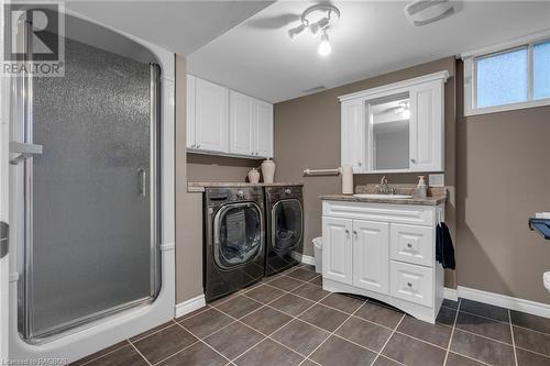 Basement 3-piece bathroom with laundry - 386 Mechanics Street, Brussels, ON - Indoor Photo Showing Laundry Room