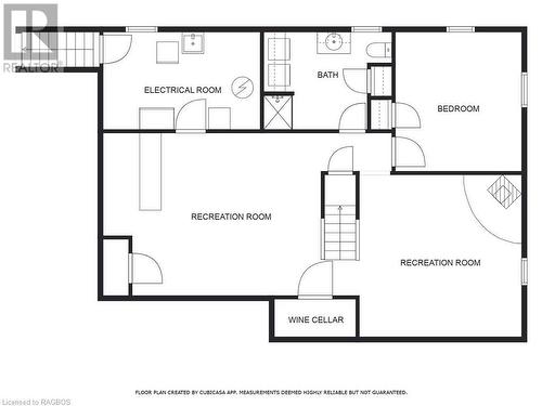 Basement floor plan - 386 Mechanics Street, Brussels, ON - Other