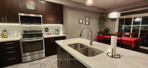 26 Moses Cres, Clarington, ON - Indoor Photo Showing Kitchen With Double Sink