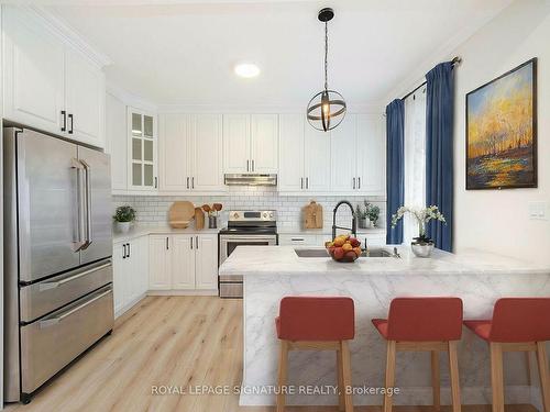 35 Britannia Ave, Hamilton, ON - Indoor Photo Showing Kitchen With Stainless Steel Kitchen With Upgraded Kitchen