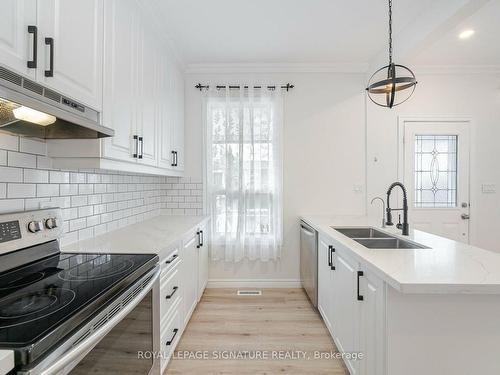 35 Britannia Ave, Hamilton, ON - Indoor Photo Showing Kitchen With Stainless Steel Kitchen With Double Sink With Upgraded Kitchen