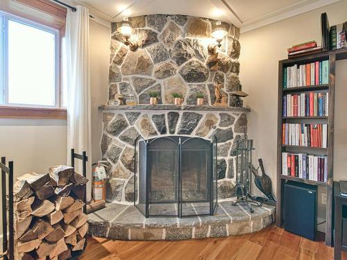 Family room - 2101 Rue Matterhorn, Val-David, QC - Indoor With Fireplace