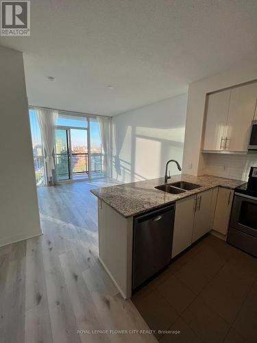 1810 - 3975 Grand Park Drive, Mississauga, ON - Indoor Photo Showing Kitchen With Double Sink