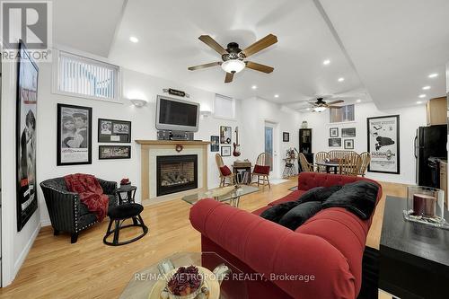 Bsmt - 14 Concorde Drive, Brampton, ON - Indoor Photo Showing Living Room With Fireplace