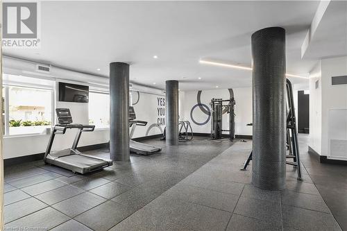 55 Duke Street W Unit# 420, Kitchener, ON - Indoor Photo Showing Gym Room