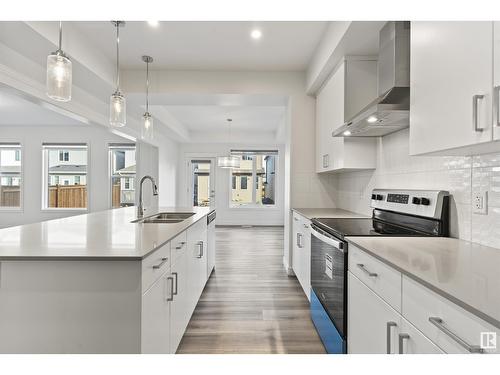 1635 16 St Nw, Edmonton, AB - Indoor Photo Showing Kitchen With Double Sink With Upgraded Kitchen