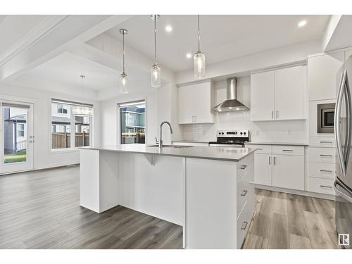 1635 16 St Nw, Edmonton, AB - Indoor Photo Showing Kitchen With Upgraded Kitchen