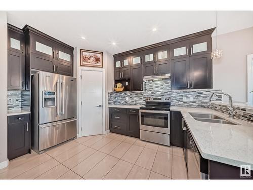 2406 22 Av Nw, Edmonton, AB - Indoor Photo Showing Kitchen With Double Sink With Upgraded Kitchen