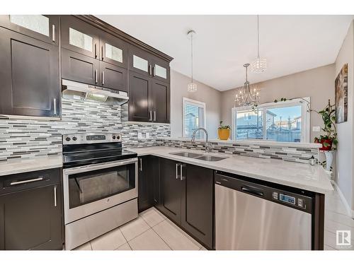 2406 22 Av Nw, Edmonton, AB - Indoor Photo Showing Kitchen With Double Sink With Upgraded Kitchen