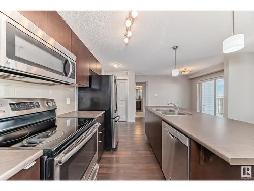 #429 344 Windermere Rd Nw, Edmonton, AB - Indoor Photo Showing Kitchen With Double Sink