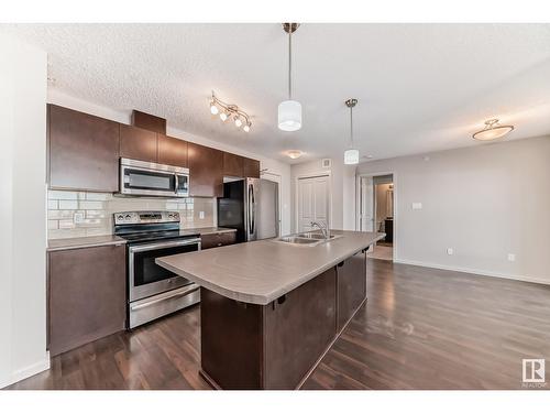 #429 344 Windermere Rd Nw, Edmonton, AB - Indoor Photo Showing Kitchen With Double Sink