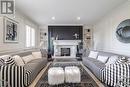 6195 Milburough Line, Burlington, ON  - Indoor Photo Showing Living Room With Fireplace 