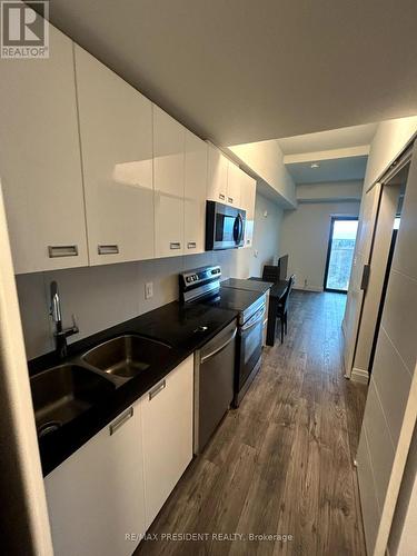 809 - 652 Princess Street, Kingston, ON - Indoor Photo Showing Kitchen With Stainless Steel Kitchen With Double Sink