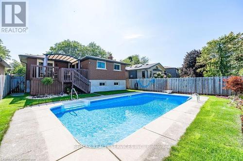 364 Roselawn Place, Waterloo, ON - Outdoor With In Ground Pool With Deck Patio Veranda With Backyard