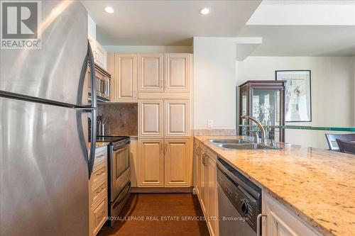 1007 - 218 Queens Quay W, Toronto, ON - Indoor Photo Showing Kitchen With Double Sink