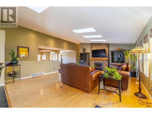 132 Christie Mountain Lane, Okanagan Falls, BC - Indoor Photo Showing Other Room With Fireplace