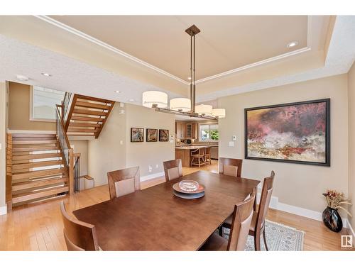 8728 101 Av Nw, Edmonton, AB - Indoor Photo Showing Dining Room