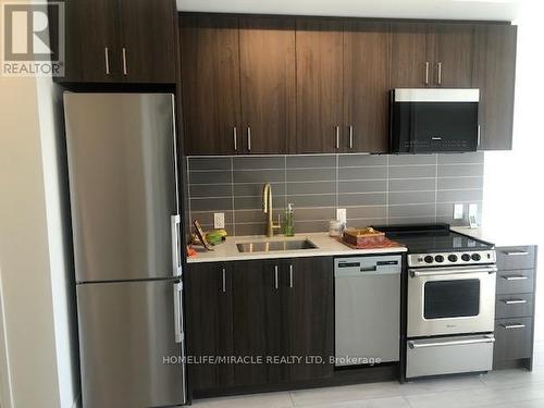 1105 - 8010 Derry Road, Milton, ON - Indoor Photo Showing Kitchen With Stainless Steel Kitchen