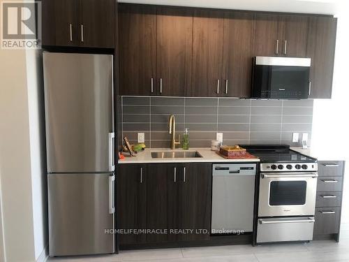 1105 - 8010 Derry Road, Milton, ON - Indoor Photo Showing Kitchen With Stainless Steel Kitchen With Upgraded Kitchen