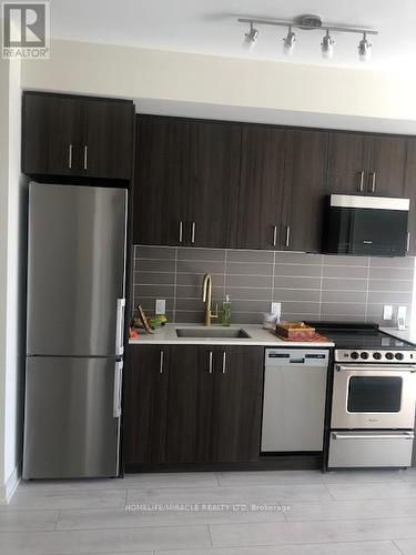 1105 - 8010 Derry Road, Milton, ON - Indoor Photo Showing Kitchen With Stainless Steel Kitchen With Upgraded Kitchen