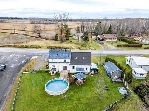 Aerial photo - 918 Boul. De Lanaudière, Sainte-Anne-De-La-Pérade, QC - Outdoor With Above Ground Pool With View