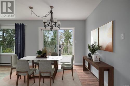 Virtually staged - 4955 Laguna Way, Nanaimo, BC - Indoor Photo Showing Dining Room