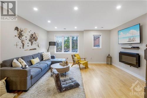 464 Leboutillier Avenue, Ottawa, ON - Indoor Photo Showing Living Room With Fireplace