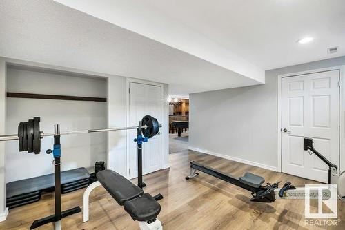 16 Westridge Cr Nw, Edmonton, AB - Indoor Photo Showing Gym Room