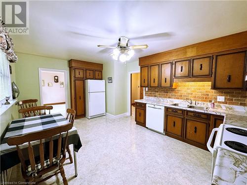 124 Aldercrest Avenue, Hamilton, ON - Indoor Photo Showing Kitchen With Double Sink