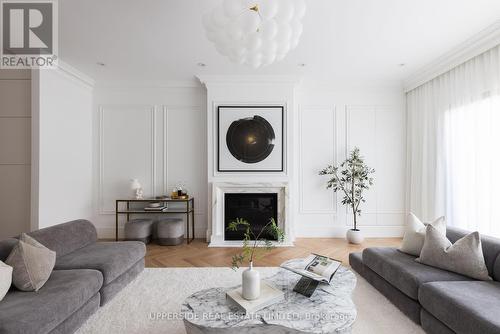 22 Shannon Street, Toronto, ON - Indoor Photo Showing Living Room With Fireplace