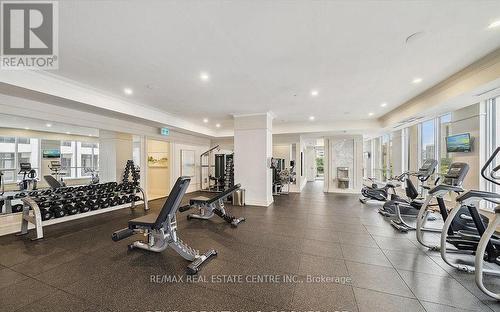 3703 - 36 Elm Drive, Mississauga, ON - Indoor Photo Showing Gym Room