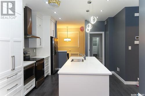 4777 James Hill Road, Regina, SK - Indoor Photo Showing Kitchen With Double Sink