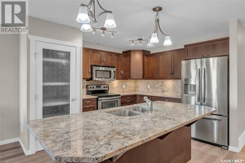 2B 5 2Nd Avenue, Lumsden, SK - Indoor Photo Showing Kitchen With Double Sink With Upgraded Kitchen