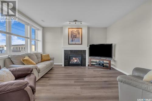 2B 5 2Nd Avenue, Lumsden, SK - Indoor Photo Showing Living Room With Fireplace