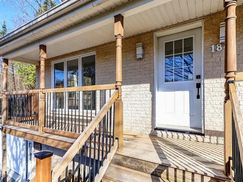 Exterior entrance - 1844 Ch. Des Hauteurs, Saint-Hippolyte, QC - Outdoor With Deck Patio Veranda With Exterior