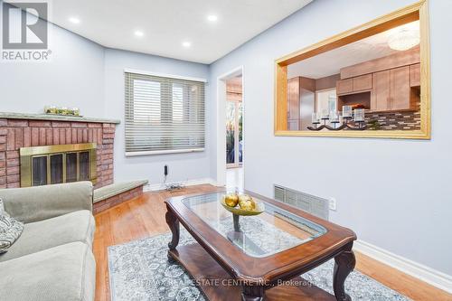 416 Winfield Terrace, Mississauga, ON - Indoor Photo Showing Living Room With Fireplace