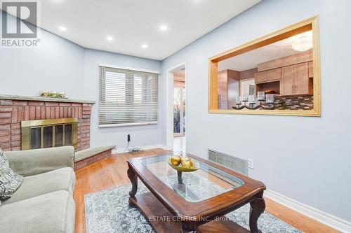 416 Winfield Terrace, Mississauga, ON - Indoor Photo Showing Living Room With Fireplace