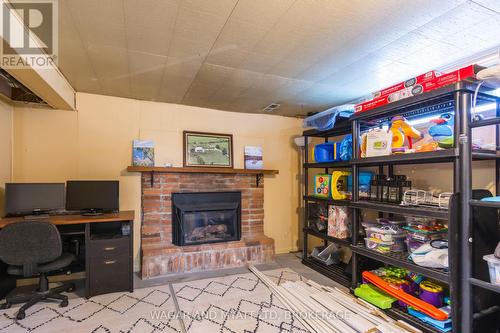 14 South Park Street, Quinte West, ON - Indoor Photo Showing Office With Fireplace