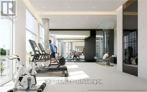 B-2002 - 50 Upper Mall Way, Vaughan, ON - Indoor Photo Showing Gym Room