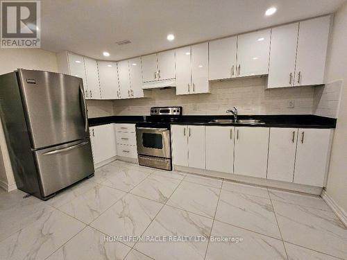 Bsmt - 1682 Major Oaks Road, Pickering, ON - Indoor Photo Showing Kitchen With Double Sink