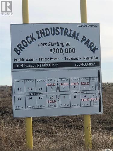 Lot 1 Block 1 -Brock Industrial Park, Moose Jaw Rm No. 161, SK 