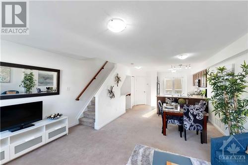 Living Room & Stairs to Upstairs - 223 Kennevale Drive, Ottawa, ON - Indoor