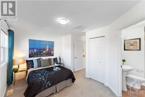 Master Bedroom, with Ensuite and 2 Closets - 223 Kennevale Drive, Ottawa, ON - Indoor Photo Showing Bedroom